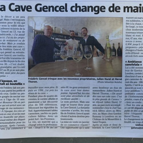 L'Histoire de la Cave à vin Gencel à Cannes